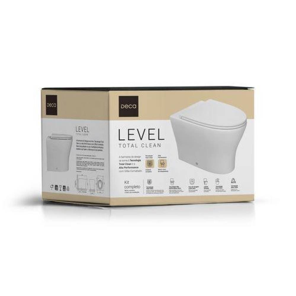 Vaso Sanitário Kit Bacia Convencional Deca Level Branco - KP.8510.17