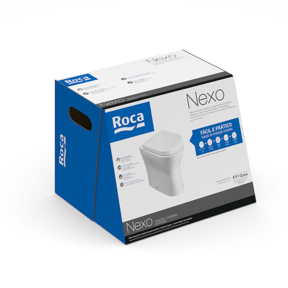 Vaso Sanitário Kit Bacia Convencional Roca Nexo Branco - C343727000