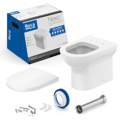 Vaso Sanitário Kit Bacia Convencional Roca Nexo Branco - C343727000