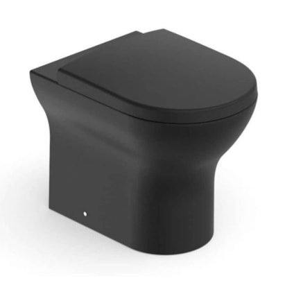 Vaso Sanitário Kit Bacia Convencional Roca Nexo Mate Black - C343727009