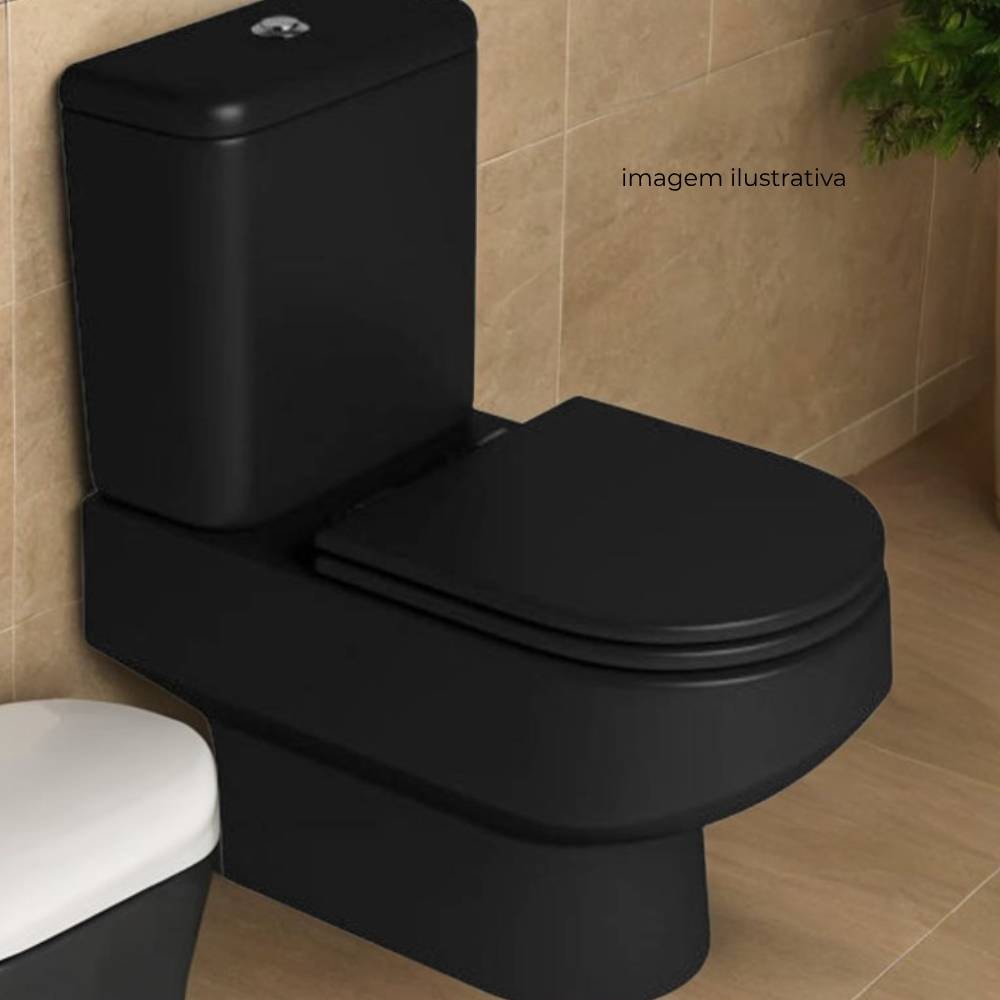 Vaso Sanitário para Caixa Acoplada Deca Carrara Ébano Fosco - P.606.94