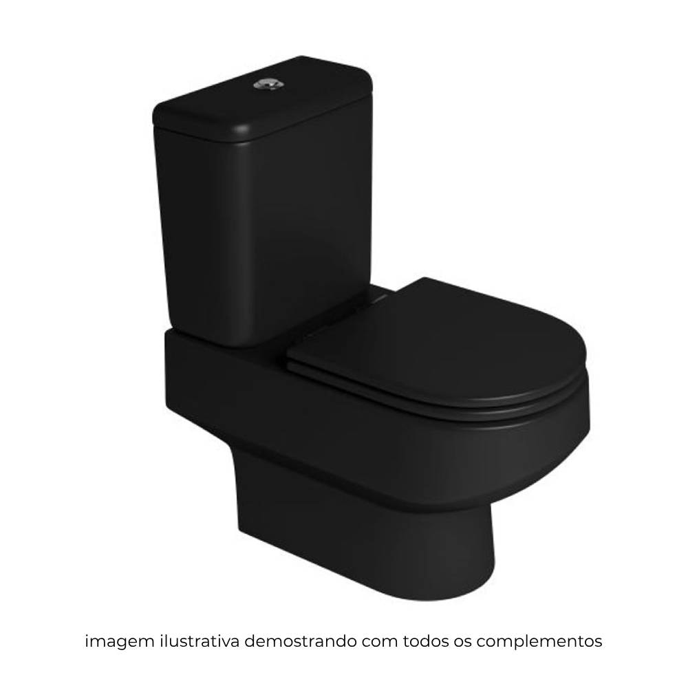 Vaso Sanitário para Caixa Acoplada Deca Carrara Ébano Fosco - P.606.94