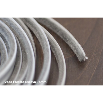 Veda Frestas Comfortdoor Escova Adesiva 10x7mm Cinza 5 Mts