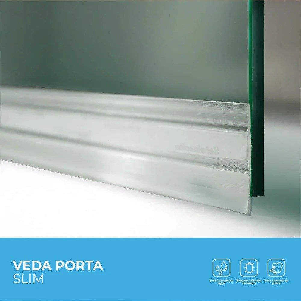 Veda Porta Transparente 1mt Adesivo Comfortdoor