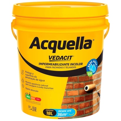 Vedacit Impermeabilizante Acquella 18L Baumgart - 112306