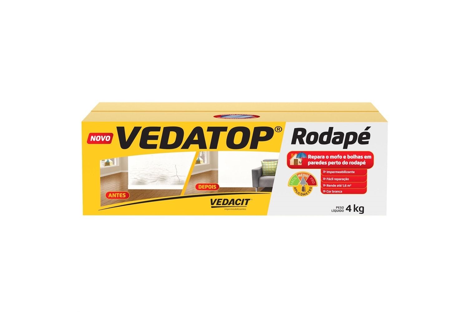 Vedacit Rodapé Vedatop Baumgart 4kg - 112566