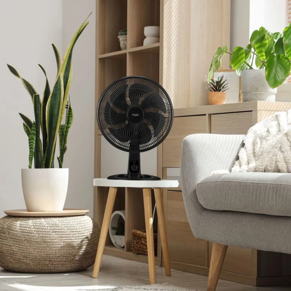 Ventilador de Mesa Elgin Breeze Air 40cm 7 Pás 127v Preto