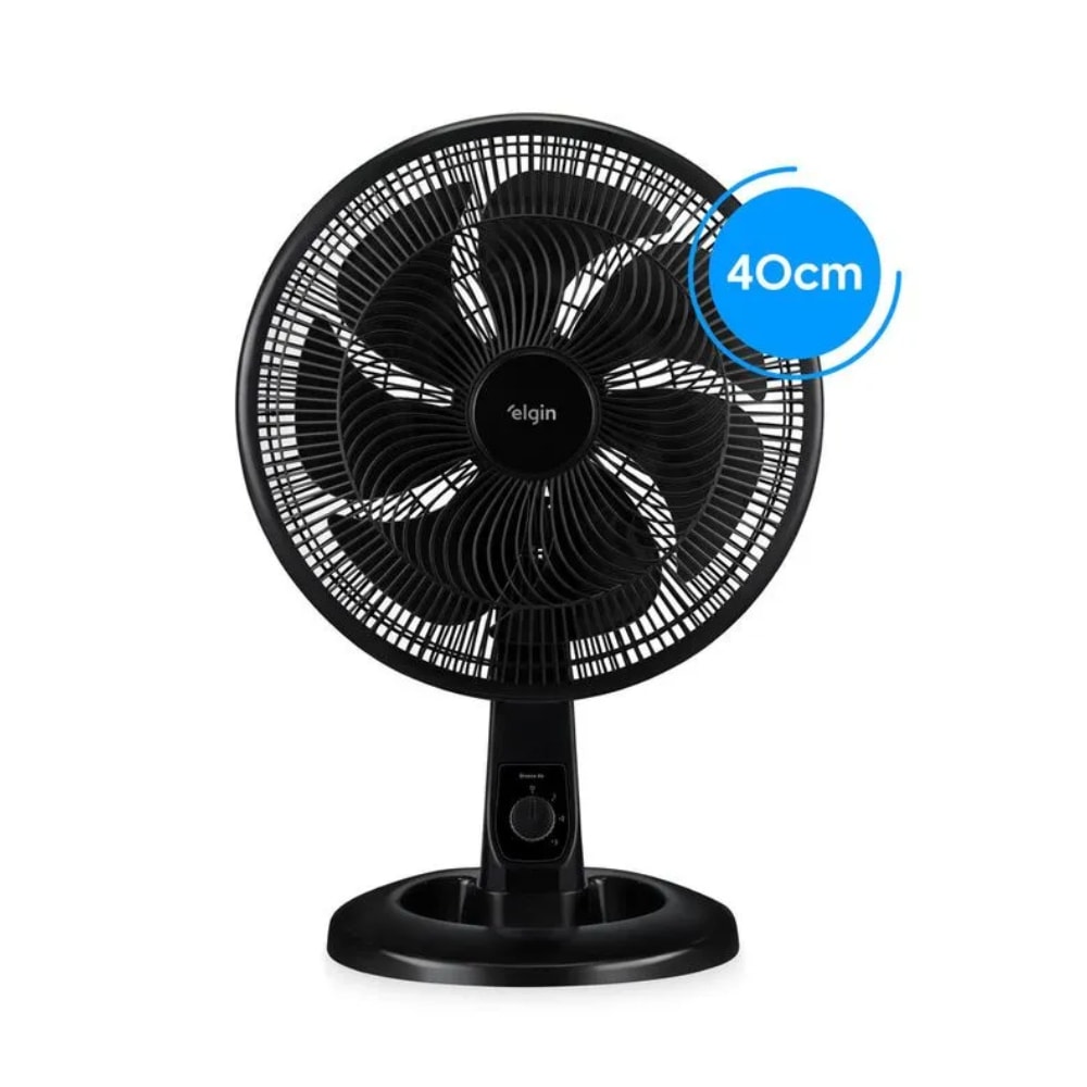 Ventilador de Mesa Elgin Breeze Air 40cm 7 Pás 127v Preto