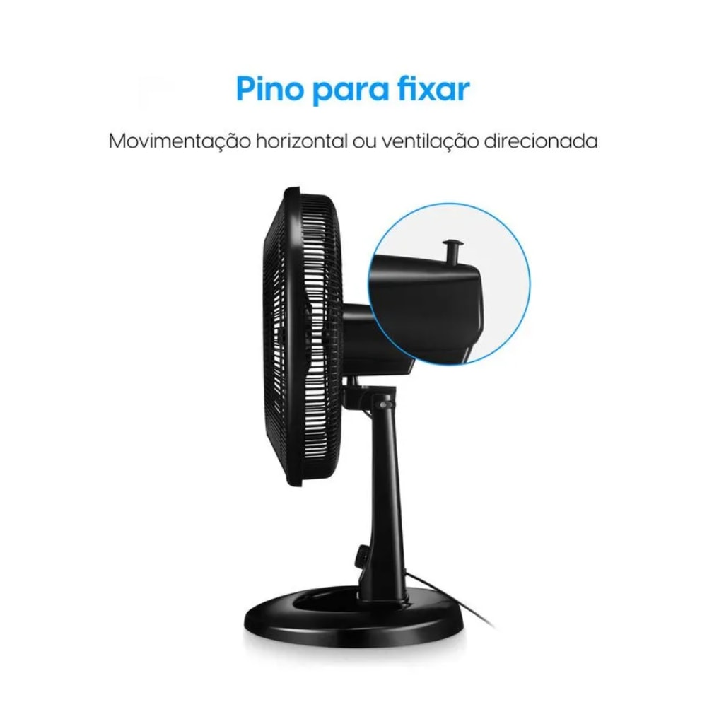 Ventilador de Mesa Elgin Breeze Air 40cm 7 Pás 127v Preto