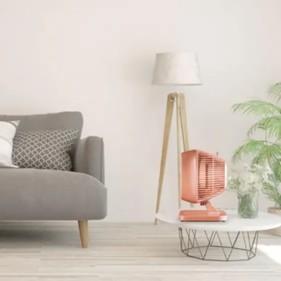 Ventilador de Mesa Venti-Delta Turbi Max Oscilante 30cm 127v Rosa Nude - 623102