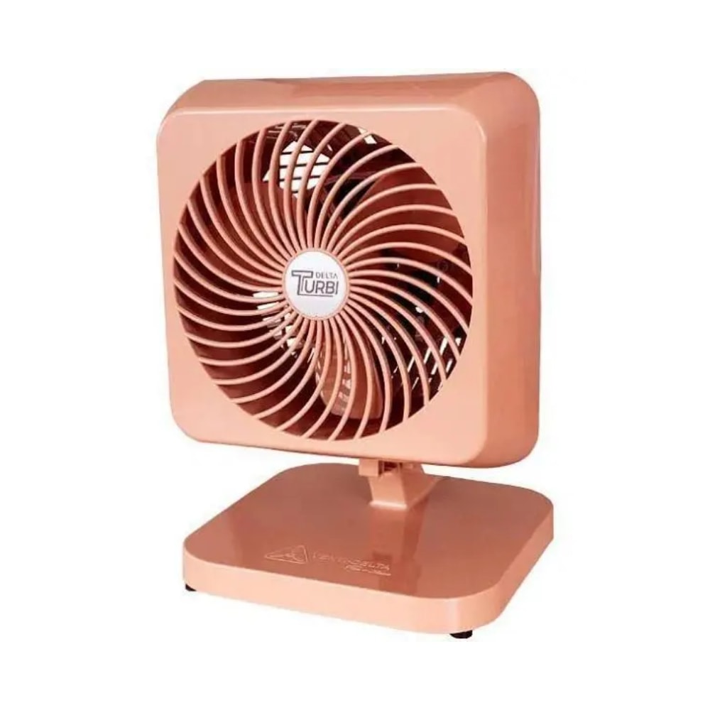 Ventilador de Mesa Venti-Delta Turbi Max Oscilante 30cm 127v Rosa Nude - 623102