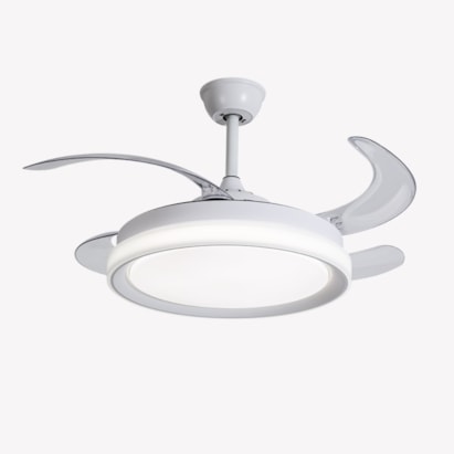 Ventilador de Teto Opus Air Plus Bivolt 30w Pá Retrátil Branco - OPS88385