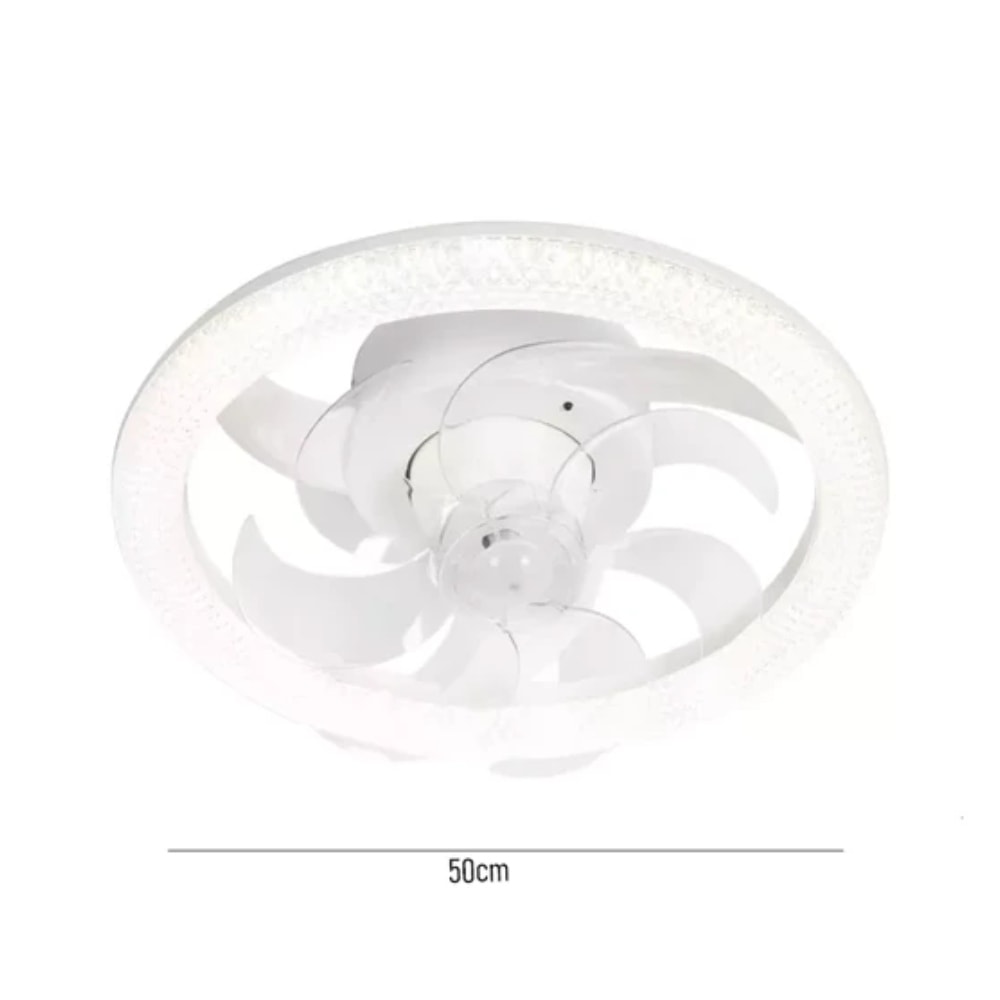 Ventilador de Teto SL Amon Cristal 50cm 35w Bivolt Multicolor - 494