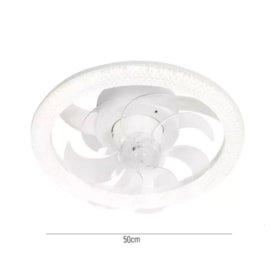 Ventilador de Teto SL Amon Cristal 50cm 35w Bivolt Multicolor - 494