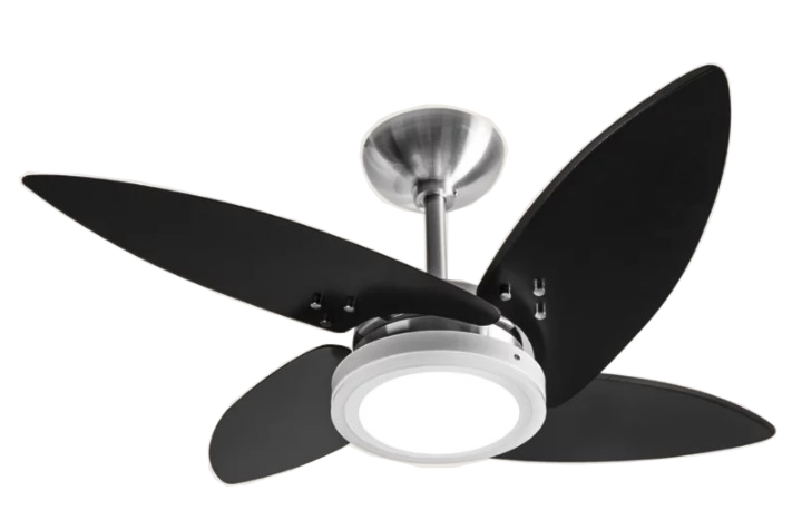 Ventilador De Teto Tron Azzam 4 Pás 127V Preto - 51.01-1401