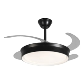 Ventilador de Teto Tron Chase SL Pá Retrátil com Controle Remoto 50cm 36W Preto