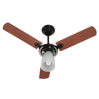 Ventilador De Teto Tron Marbela 3 Pás 127V Mogno e Preto - 51.01-0856