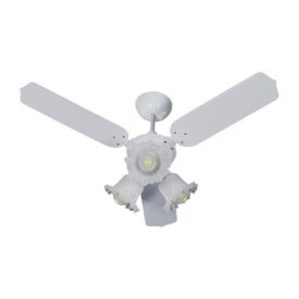 Ventilador De Teto Tron Paris 3 Pás 127V Branco - 51.01-0396