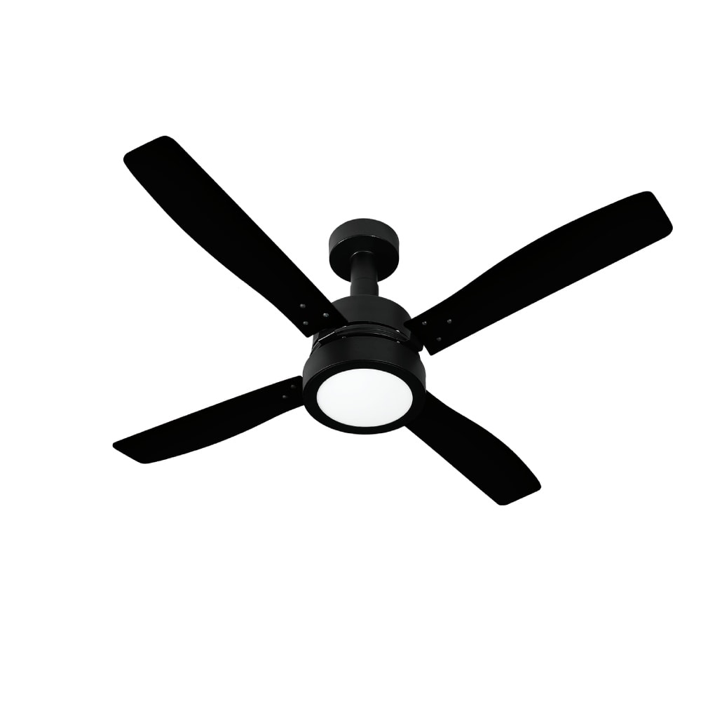 Ventilador de Teto Venti-Delta Vintage LED 4 Pás 127v Preto e Preto/Mogno - 254118