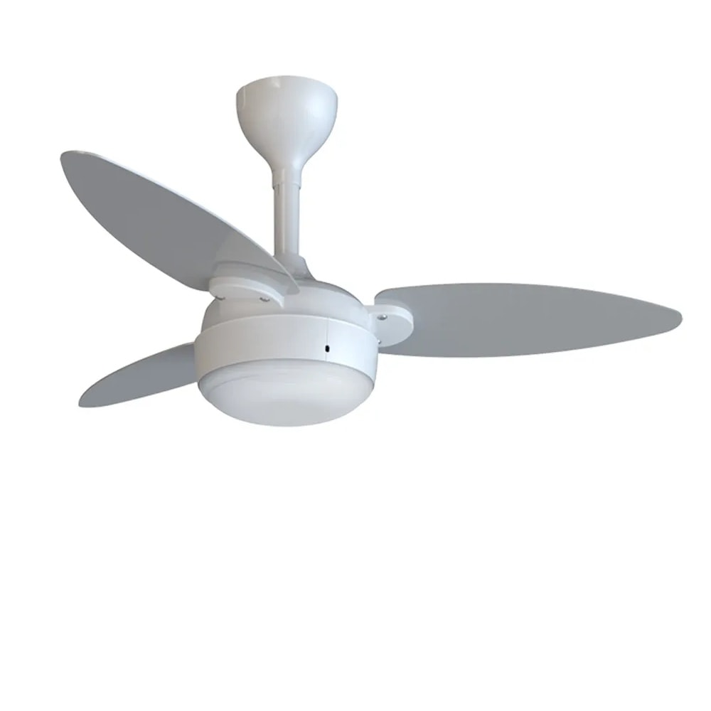 Ventilador de Teto Ventisol Elluz Inverter com Controle Bivolt Branco e Cinza - 11184