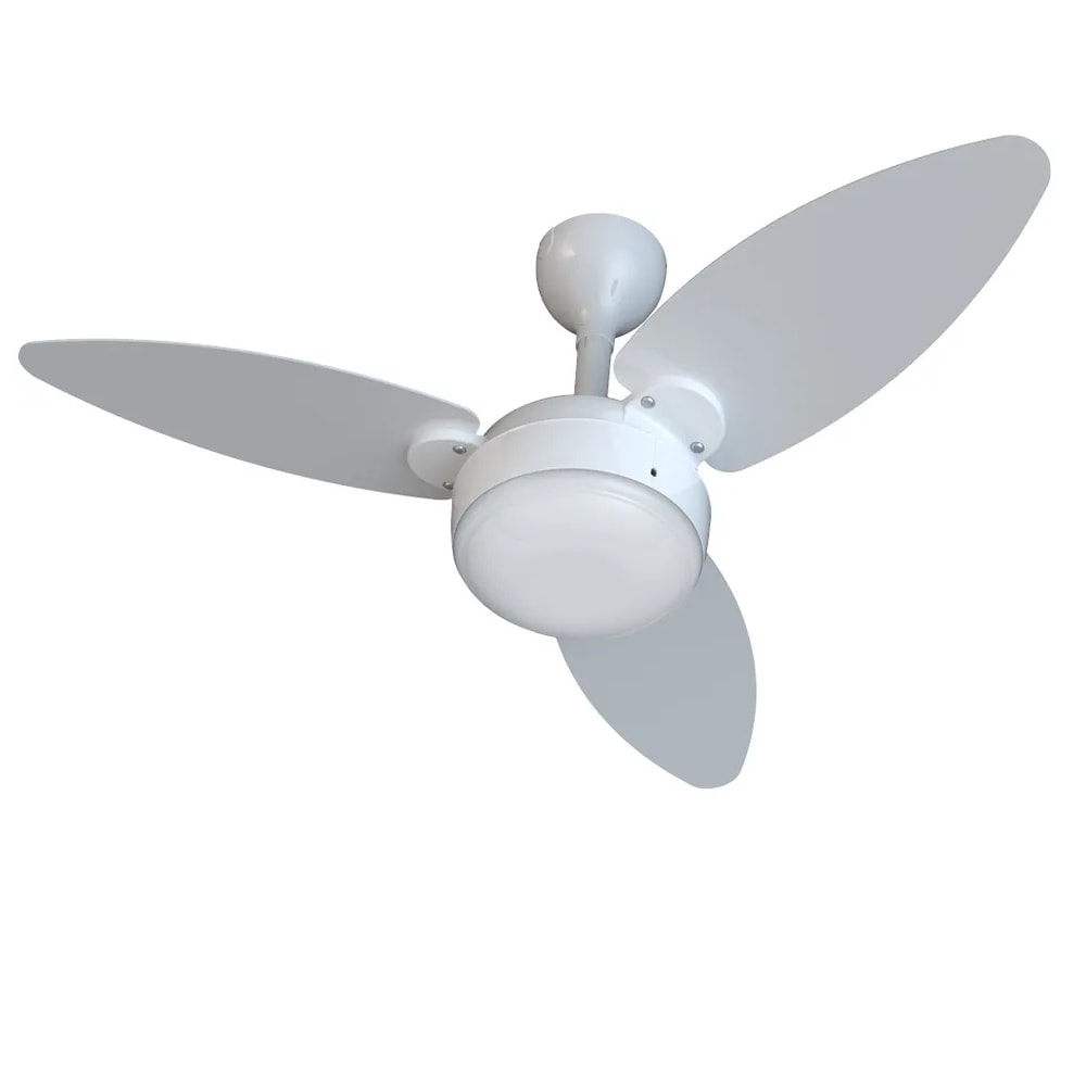 Ventilador de Teto Ventisol Elluz Inverter com Controle Bivolt Branco e Cinza - 11184