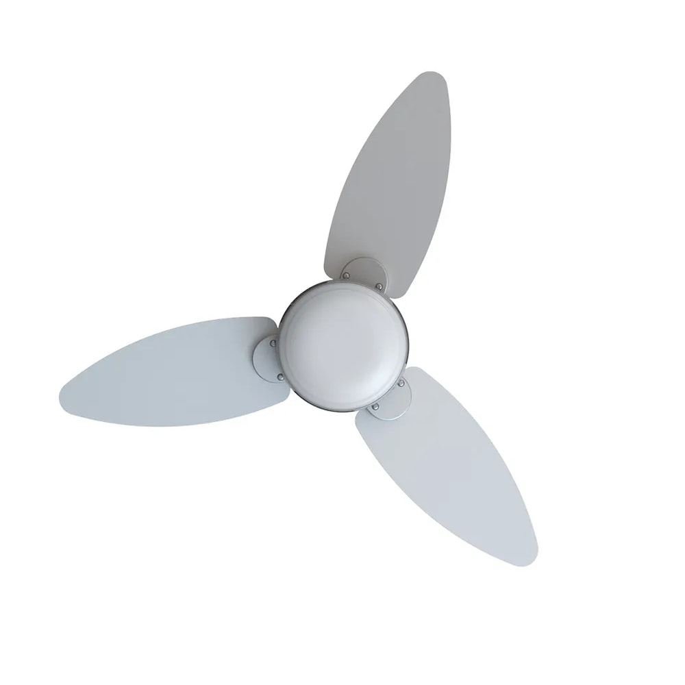 Ventilador de Teto Ventisol Elluz Inverter com Controle Bivolt Branco e Cinza - 11184