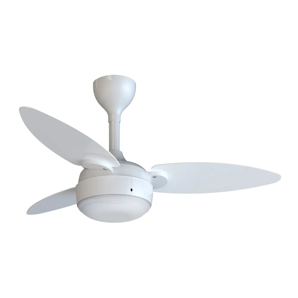 Ventilador de Teto Ventisol Elluz Inverter com Controle Bivolt Branco e Cinza - 11184