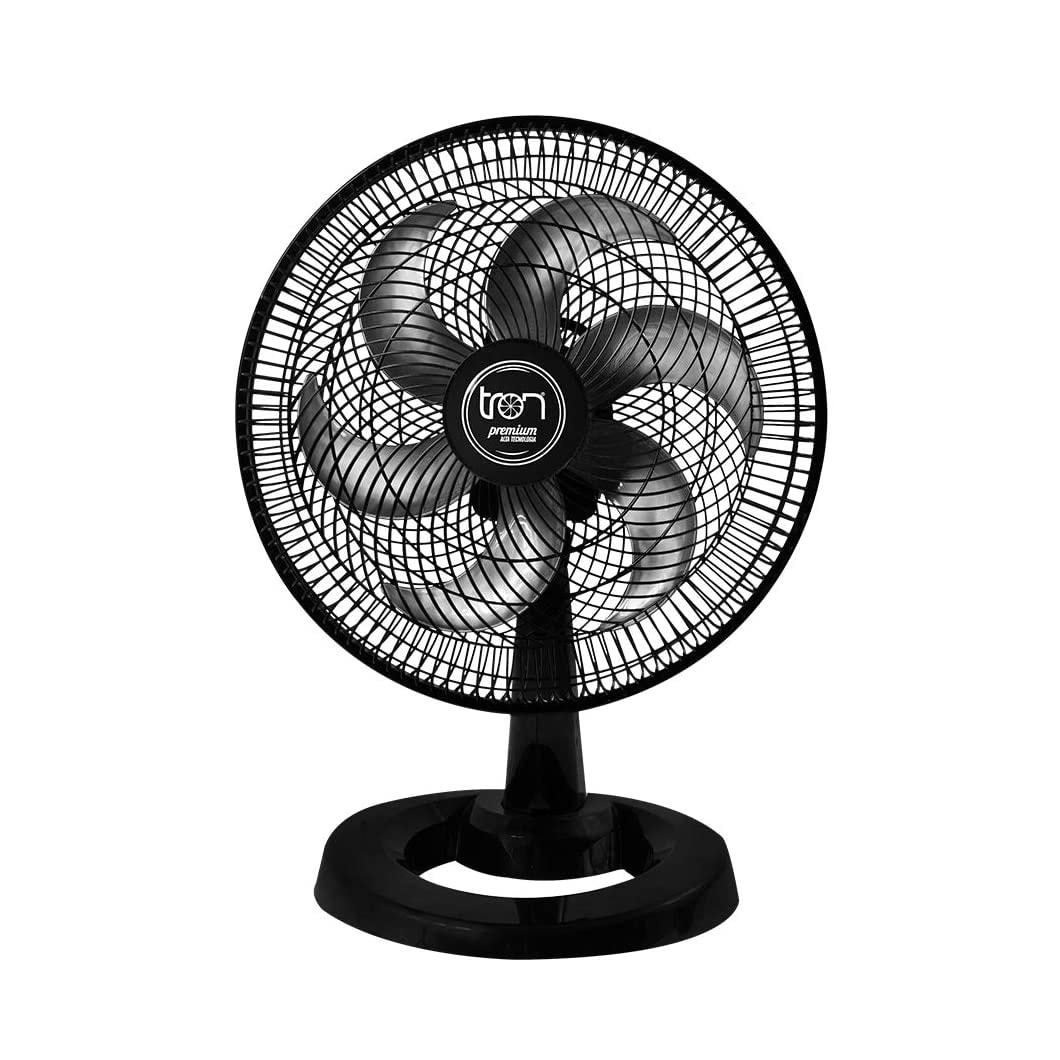 Ventilador Oscilante Tron 50cm 6 Pás 127V Preto 130W - 51.01.1244