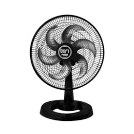 Ventilador Oscilante Tron 50cm 6 Pás 127V Preto 130W - 51.01.1244