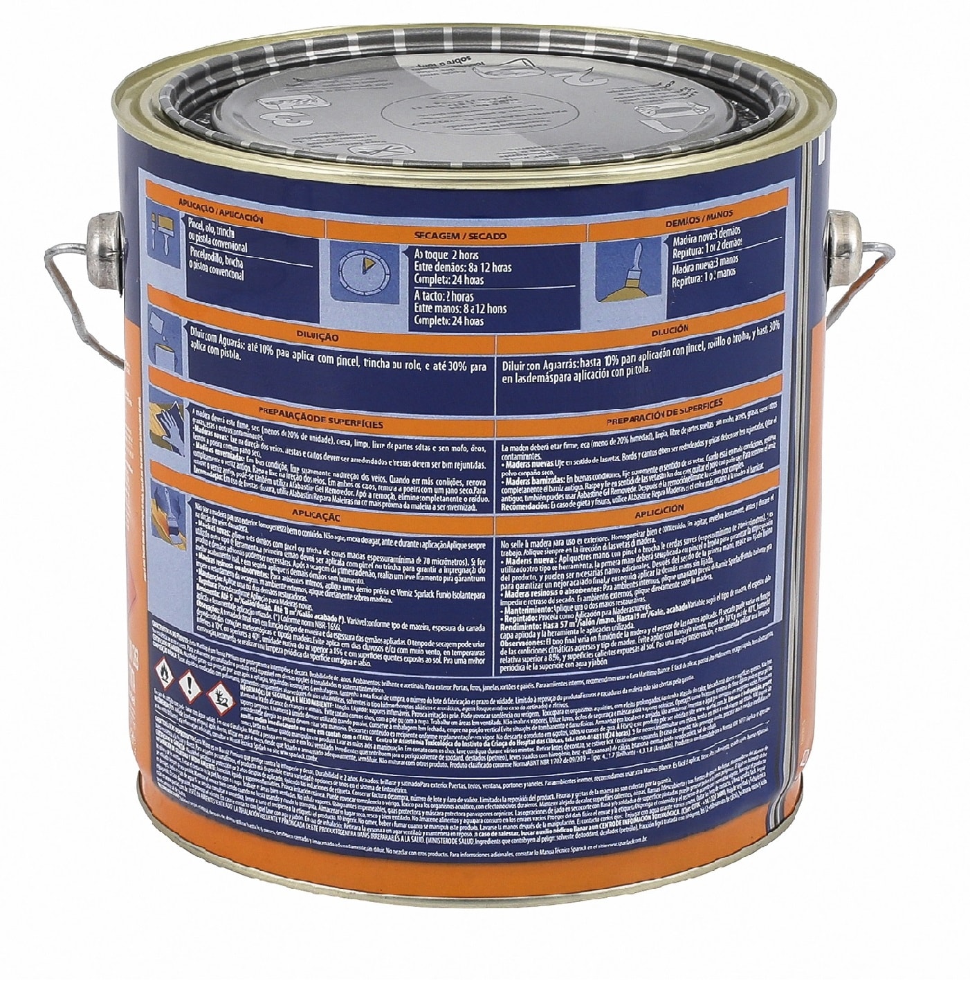 Verniz Sparlack Extra Marítimo Acetinado Natural 3,6L - 5203123