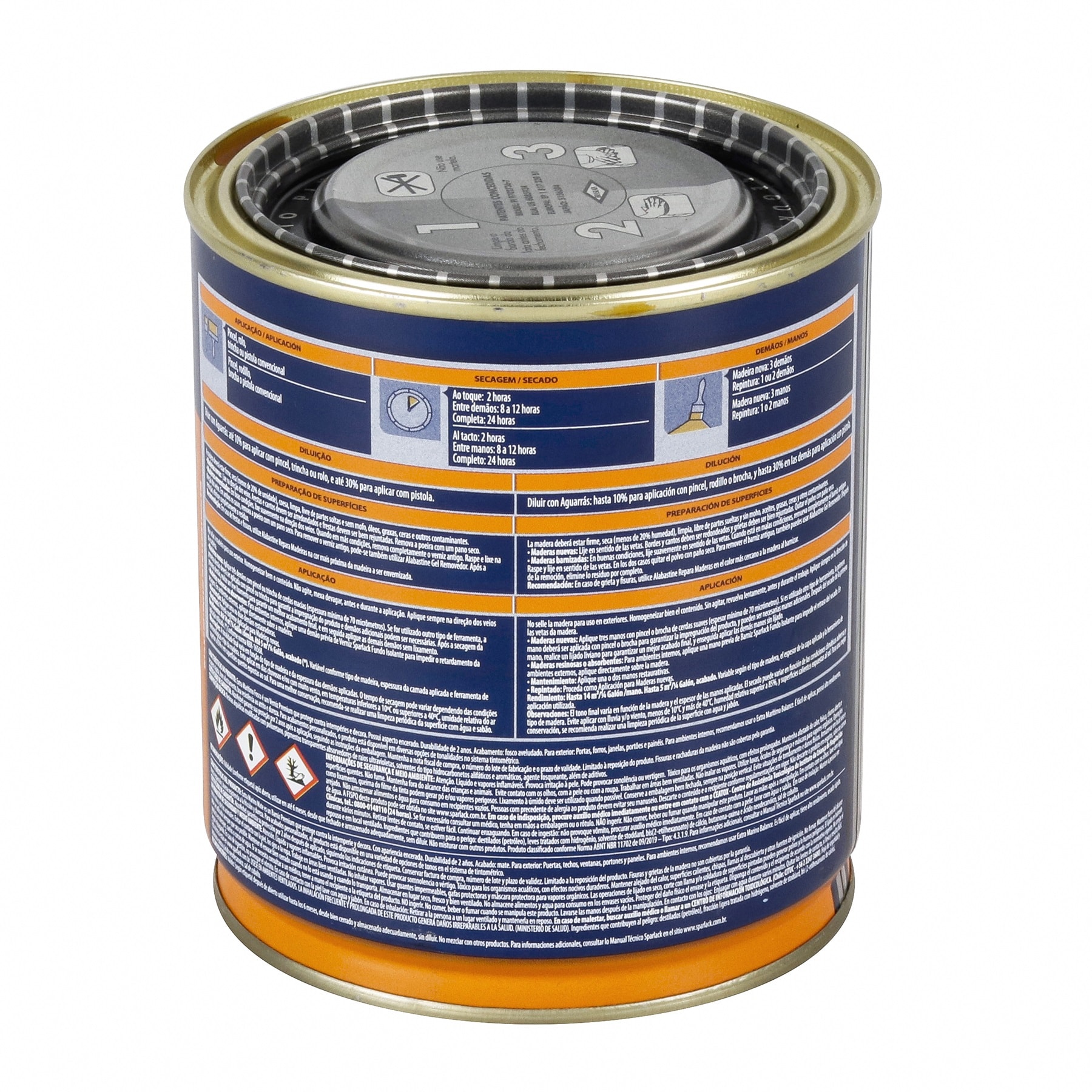 Verniz Sparlack Extra Marítimo Fosco Natural 0,9L - 1139918004