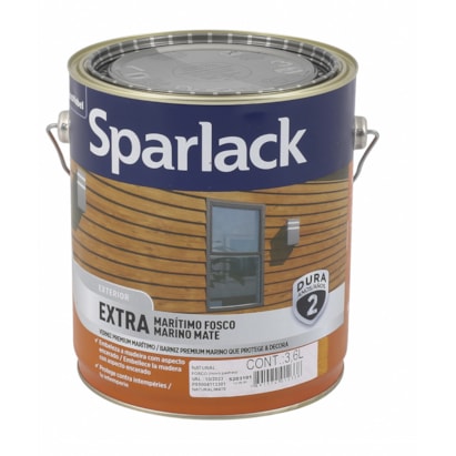 Verniz Sparlack Extra Marítimo Fosco Natural 3,6L - 1139918001
