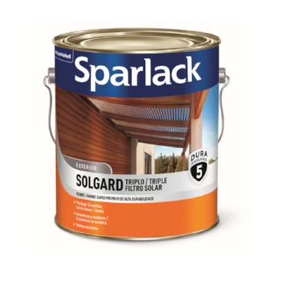 Verniz Sparlack Solgard Triplo Fs Acetinado Natural 3,6L - 1139917101