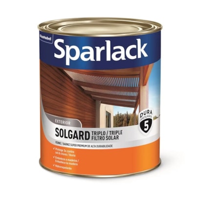 Verniz Sparlack Solgard Triplo Fs Brilhante Natural 0,9L - 1139917004