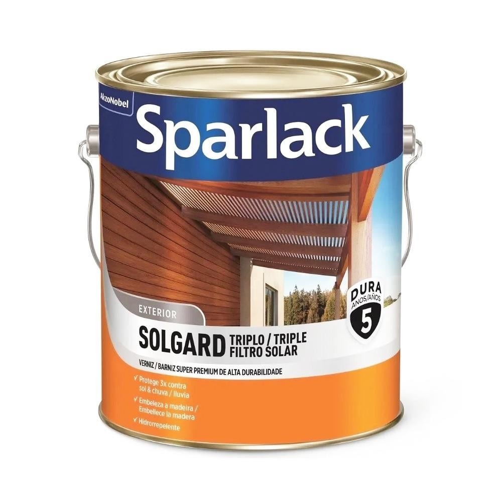 Verniz Sparlack Solgard Triplo Fs Brilhante Natural 3,6L - 139917001