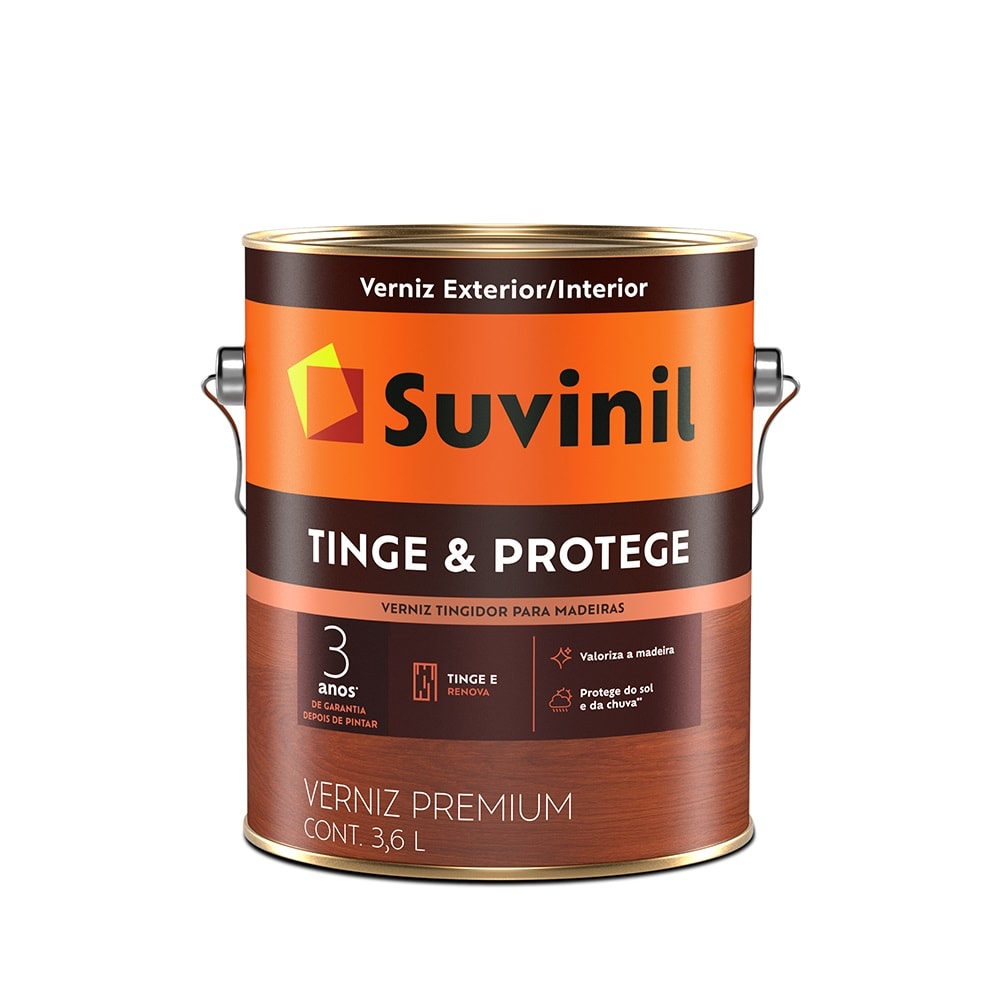 Verniz Suvinil Proteção Dupla Brilhante Mogno 3,6L - 57358918