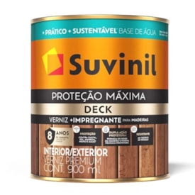 Verniz Suvinil Proteção Máxima Deck Brilhante Natural 0,9L