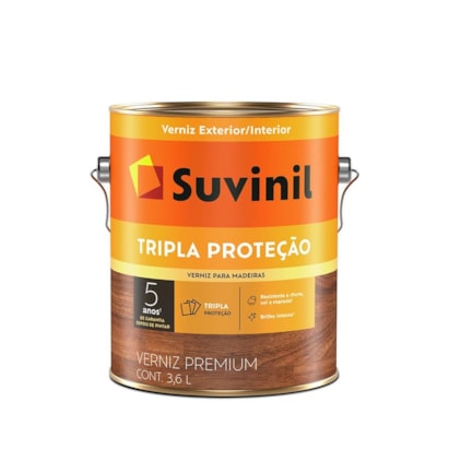 Verniz Suvinil Tripla Proteção Brilho 3,6L - 53388369
