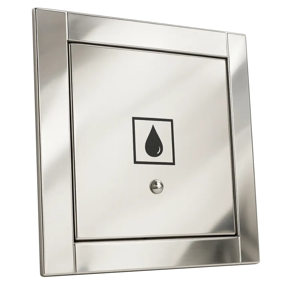 Visor de Água para Muro Rosin Inox Branco - 4000