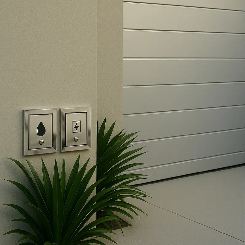 Visor de Água para Muro Rosin Inox Branco - 4000