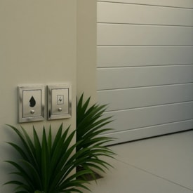 Visor de Água para Muro Rosin Inox Branco - 4000