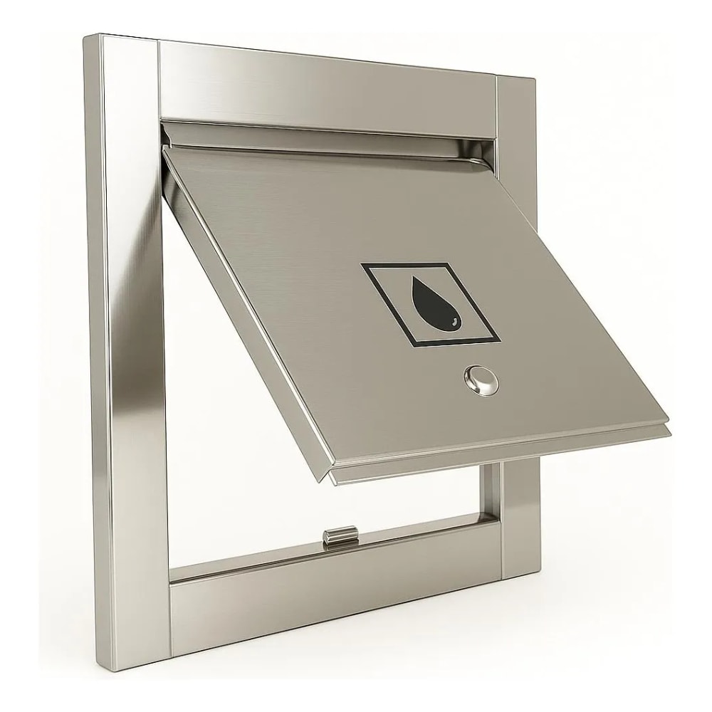 Visor de Água para Muro Rosin Inox Branco - 4000