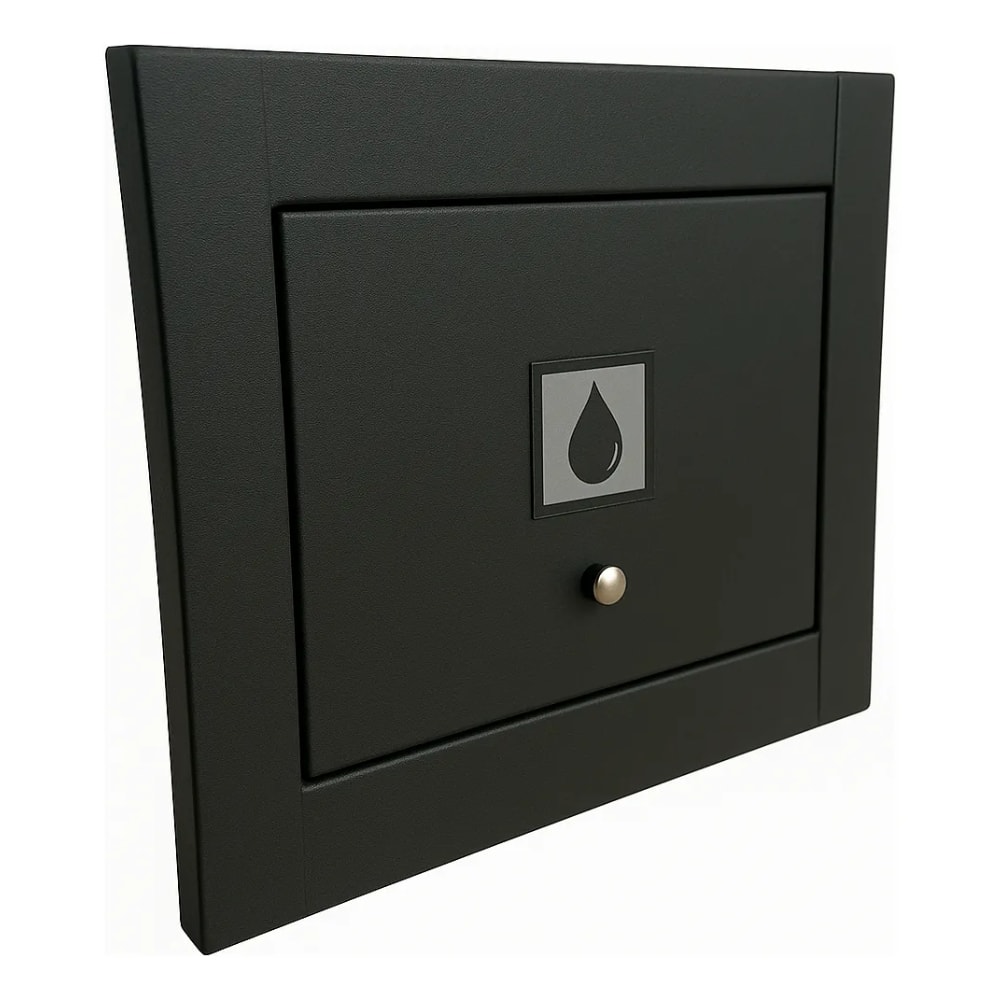 Visor de Água para Muro Rosin Inox Preto - VPA20