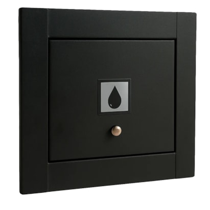 Visor de Água para Muro Rosin Inox Preto - VPA20