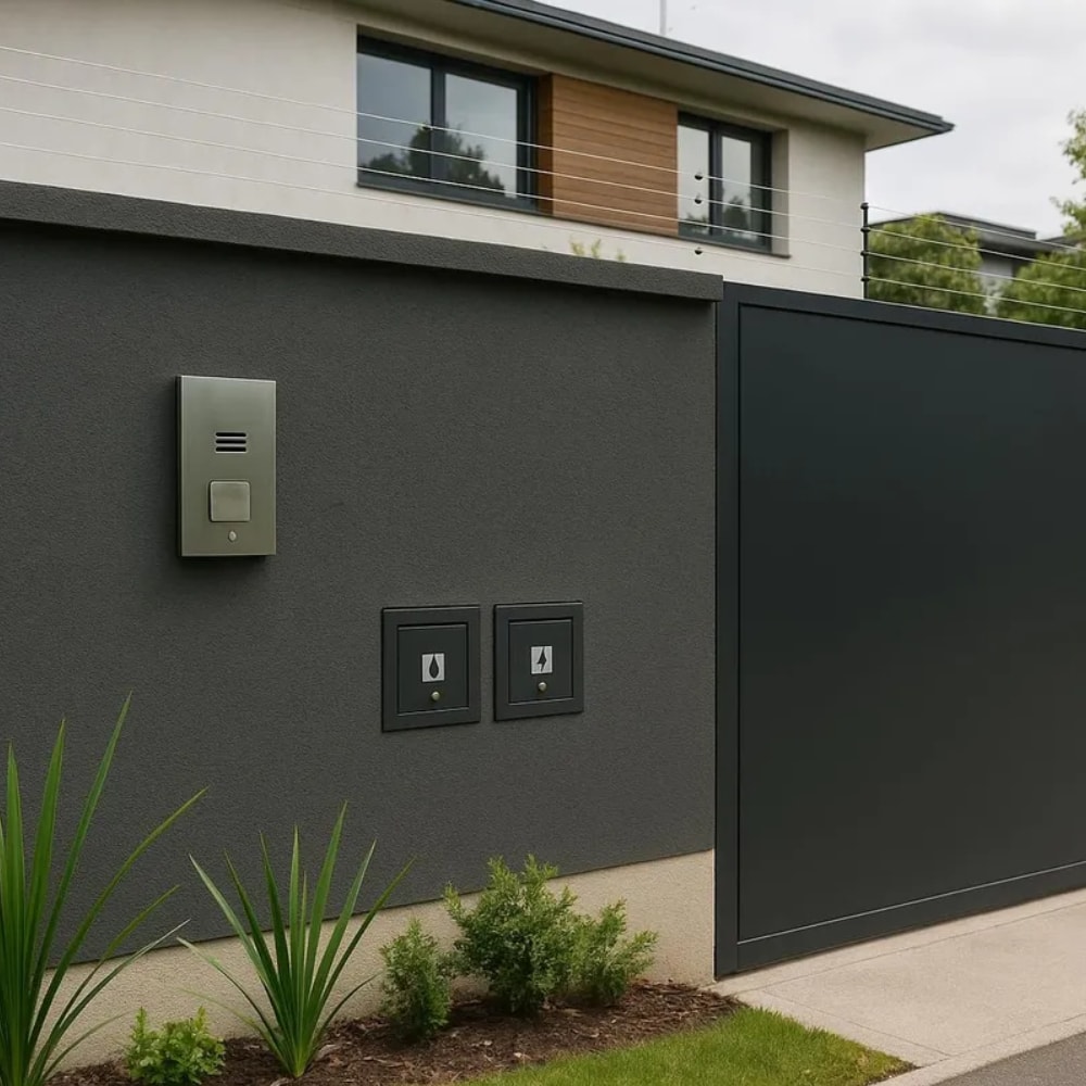 Visor de Luz/Energia para Muro Rosin Inox Preto - VPL21