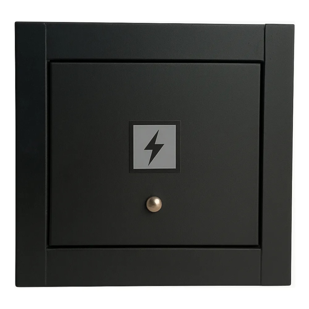 Visor de Luz/Energia para Muro Rosin Inox Preto - VPL21