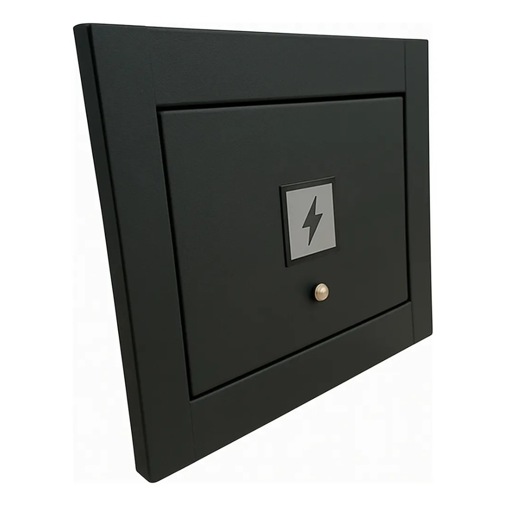 Visor de Luz/Energia para Muro Rosin Inox Preto - VPL21