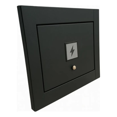 Visor de Luz/Energia para Muro Rosin Inox Preto - VPL21